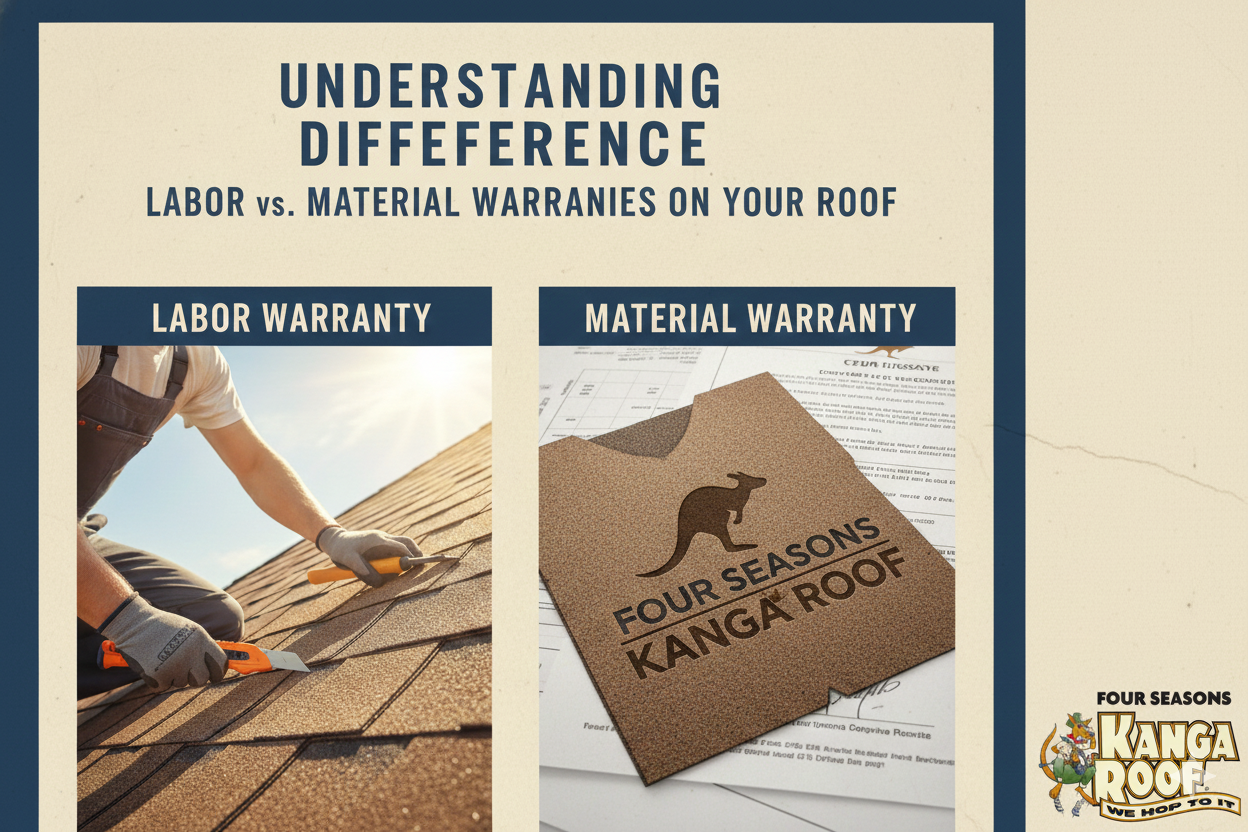 Featured image for “Understanding the Difference: Labor vs. Material Warranties on Your Roof”