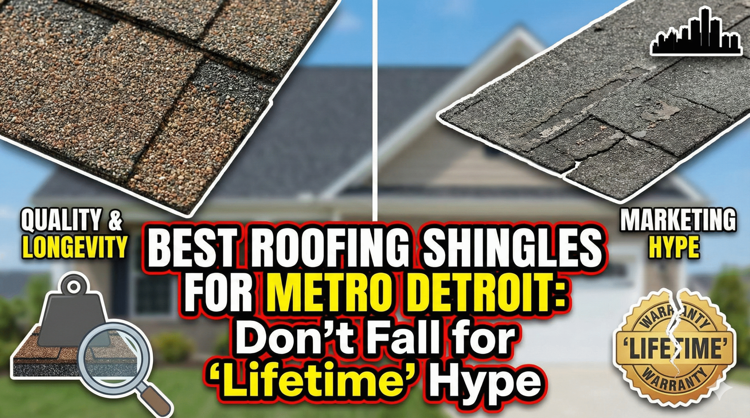 Featured image for “Choosing the Best Shingle for Your Metro Detroit Roof: Beyond the “Lifetime” Warranty”