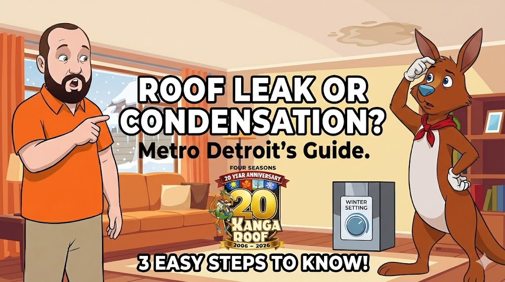 Featured image for “Roof Leak or Condensation? A Metro Detroit Homeowner’s Guide”