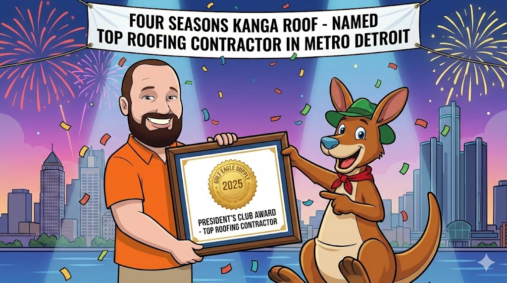 Featured image for “Four Seasons Kanga Roof Named Top Roofing Contractor in Metro Detroit by Gulf Eagle Supply”