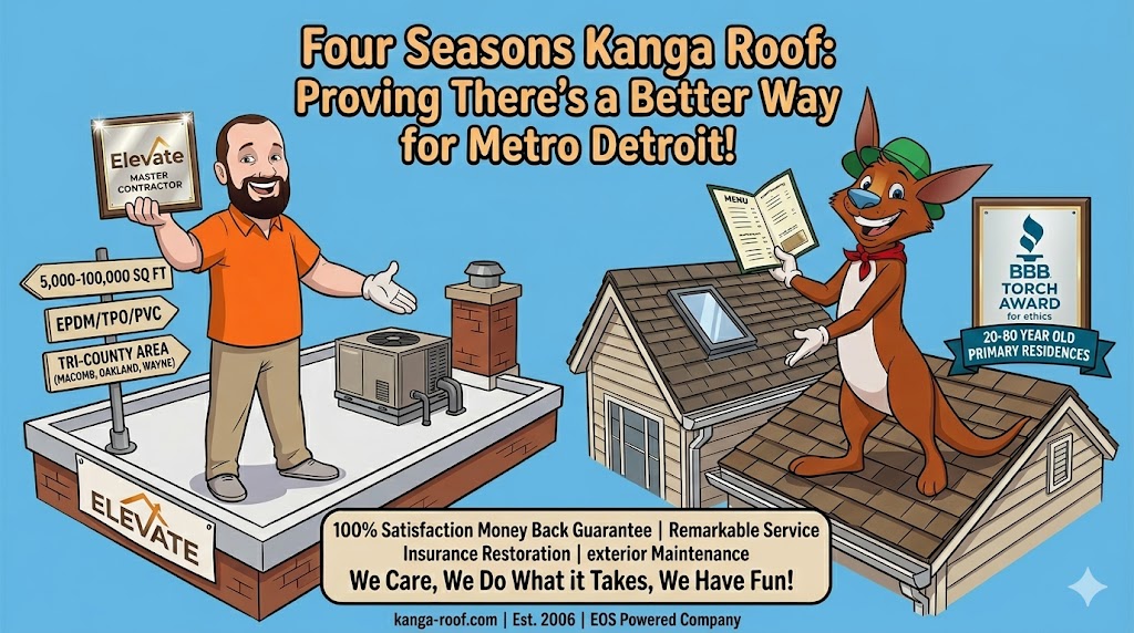 Featured image for “Is Four Seasons Kanga Roof a Franchise? The Truth for Metro Detroit Homeowners”