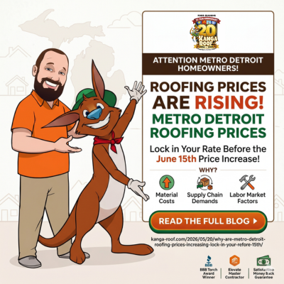 Featured image for “Why Are Metro Detroit Roofing Prices Increasing? Lock in Your Rate Before June 15th!”