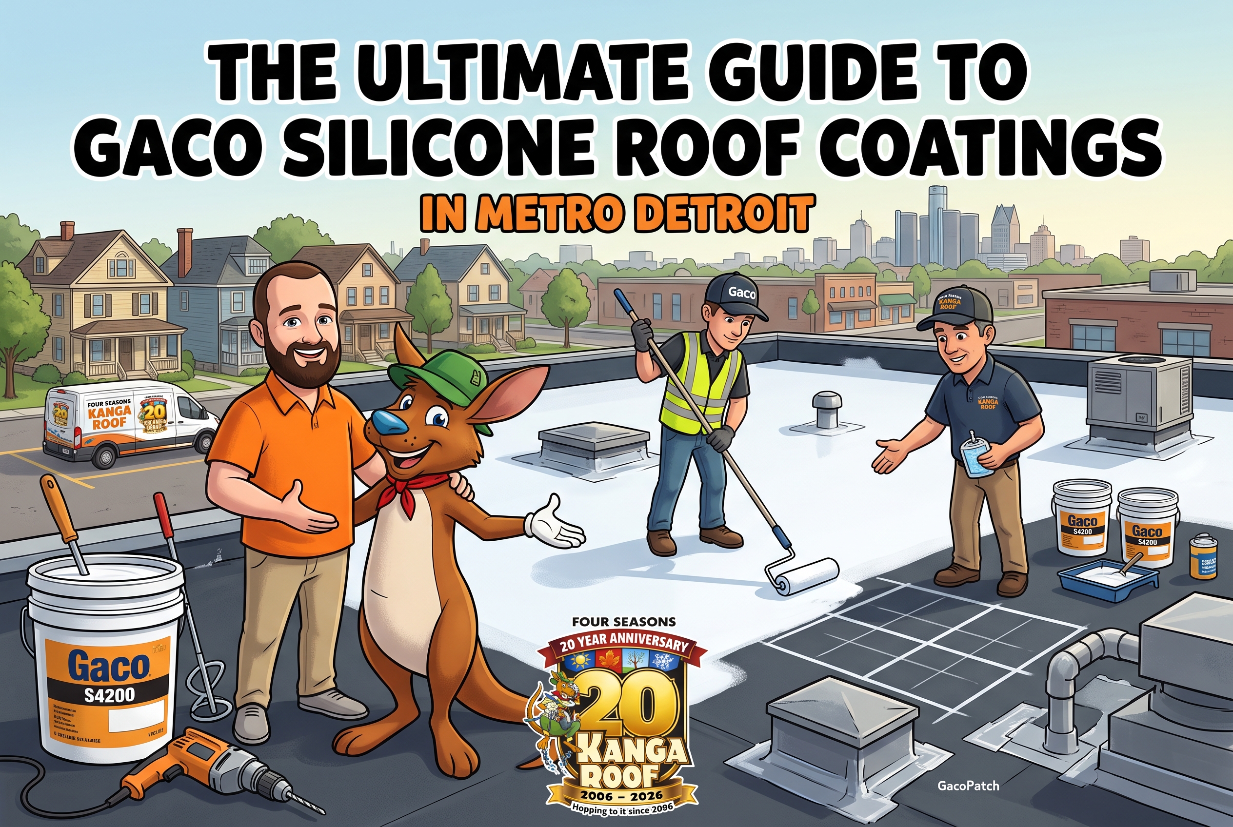 Featured image for “The Ultimate Guide to Gaco Silicone Roof Coatings in Metro Detroit”